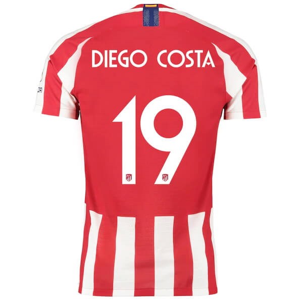 Tailandia Camiseta Atlético De Madrid NO.19 Diego Costa 2019/20 Rojo